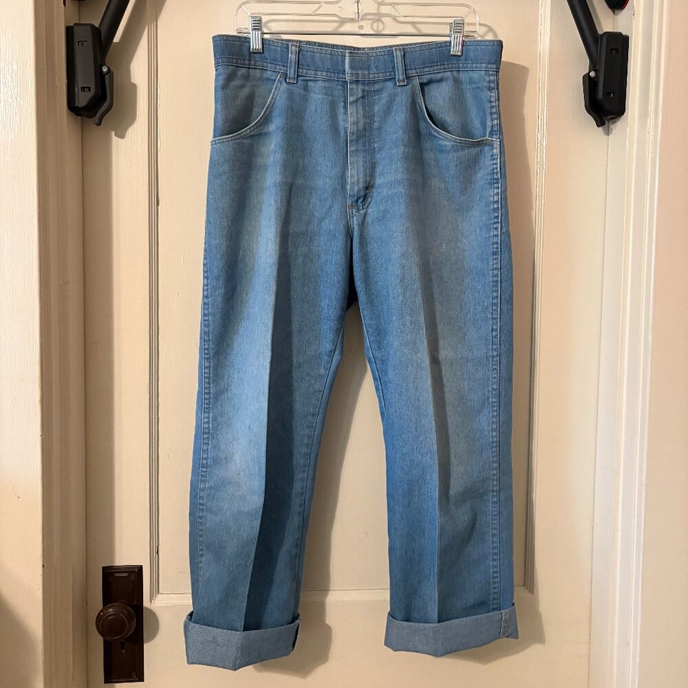 Wrangler Wide Leg Blue Jeans size 34x30